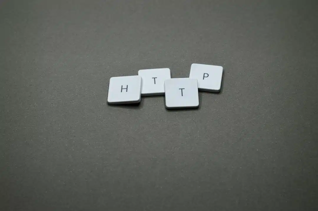 Keyboard keys spelling HTTP, the start of a website address